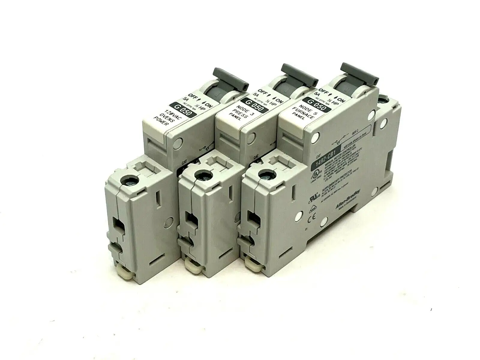 1492-CBLG050 | Allen Bradley  Circuit Breaker LOT OF 3 - Used