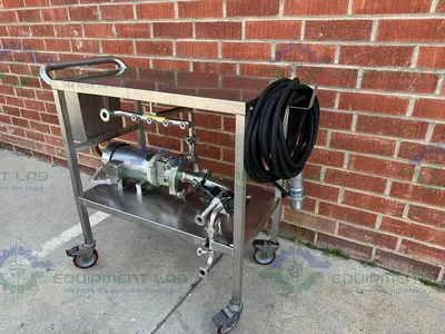 Stainless Steel  CIP Cart w/ Fristam FPX721-140 Centrifugal Pump, 1 HP