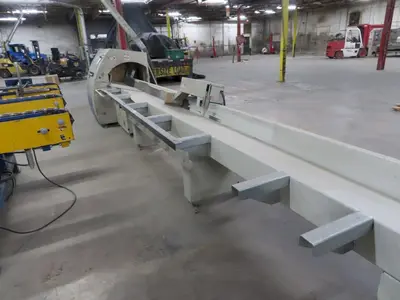 6" HIGH X 14" WIDE DIMTER  OPTICUT MODEL #S75 CROSS-CUT AUTOMATIC WOOD SAW, NEW 2003: STOCK #22923