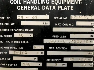 ROWE C9-40 Coil Straighteners | PressTrader Limited (5)