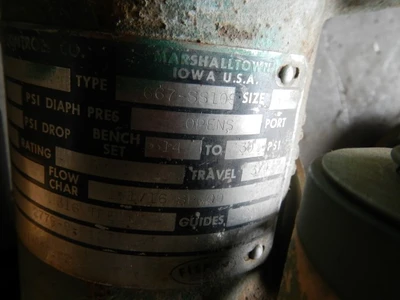 Fisher 1" 300 Class 316 Stainless Control Valve