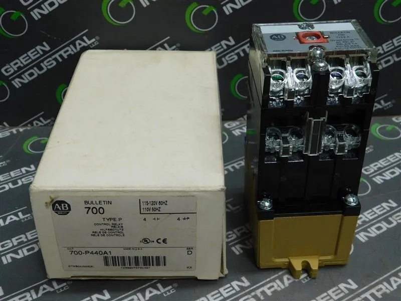 Allen Bradley 700-P440A1 AC Relay Ser.D 600V 120A 115-120V 60Hz Coil Rating New