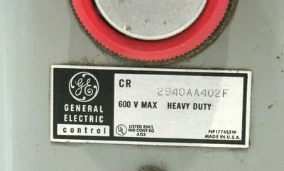 NEW GENERAL ELECTRIC CR2940AA402F PUSHBUTTON