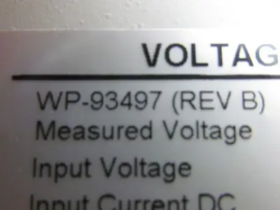Tyco WP93497 AC Voltage Interface VIU 240V 3PH 3VDC Galaxy Millennium Controller