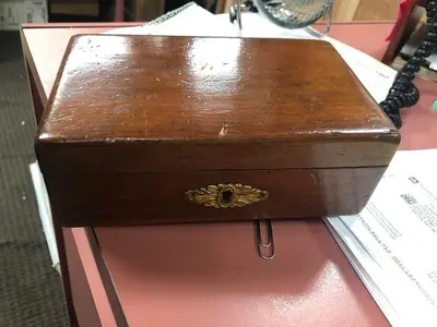 2410-385 Antique Holtzapfel CIRCA 1890 Tool Handle with Tool Bits- Set In Original Box