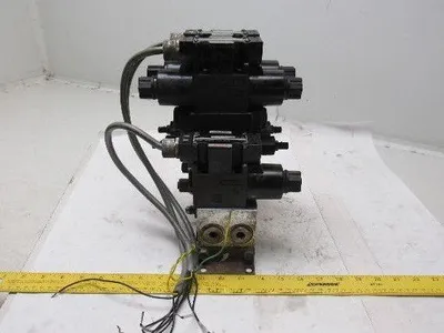Nachi Pneumatic Directional Control Regulated Modular Valve Bank Manifold 110V
