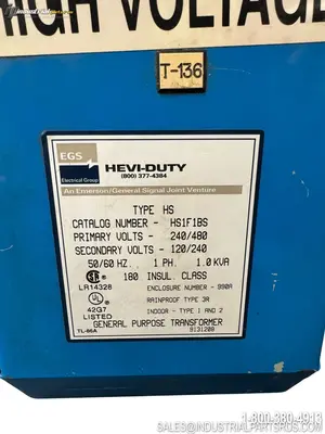 Used EGS SOLA HS1F1BS Transformers Kentucky US | Industrial Parts R Us Inc. #1439570