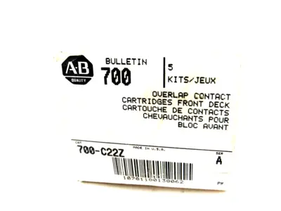 NEW 5 KITS ALLEN BRADLEY 700-C22Z CONTACT CARTRIDGE 700C22Z