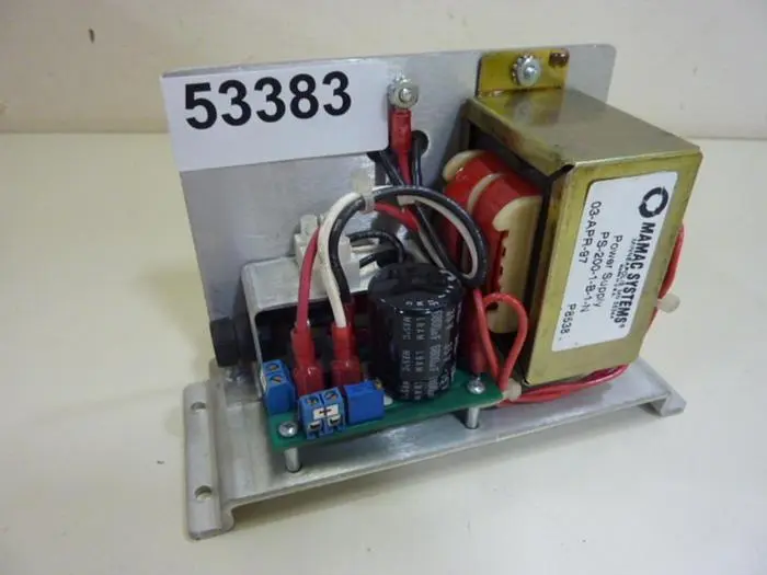 Used MAMAC SYSTEMS PS-200-1-B-1-N Power Supplies Michigan US | Ideal Machinery #591787