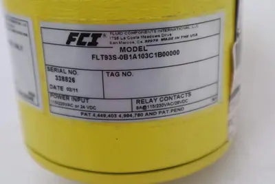 FCI FLUID COMPONENTS INTERNATIONAL FLT93A-0B1A103C1B00000 NEW STOCK 025-A