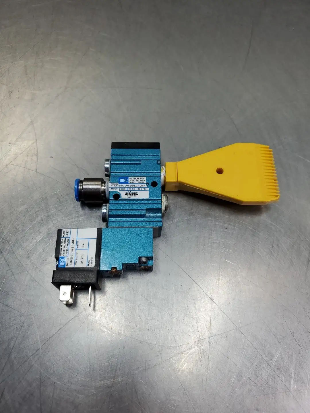 MAC 411AB0ADMDDAJ1JM= Valve w/DMBDDAJ1JM Solenoid & WindJet 72715. 6D2