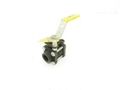 Apollo Conbraco 83R-143-01 Steel 3pc Ball Valve 1/2" FNPT Threaded 1000 CWP