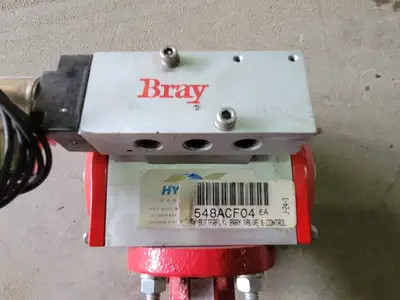 3" Butterfly Valve w/ Pneumatic Actuator and Solenoid Operator
