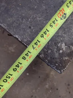 12' X 6' STEEL LAYOUT TABLE PLATE: STOCK #23783