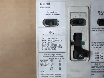 Used EATON CUTLER-HAMMER HFD3015S Switchgears British Columbia CA | Lenmark #1438224