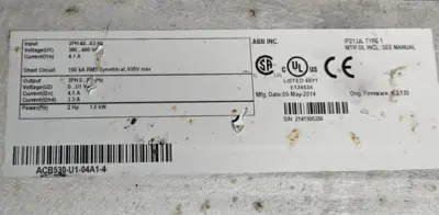 ABB Baldor ACB530-U1-04A1-4 Drive (BIN522)