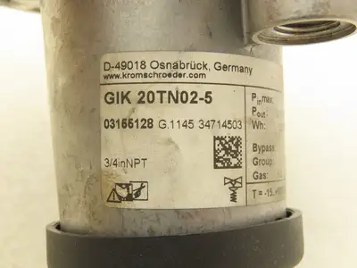 Kromschroder GIK 20TN02-5 Air/Gas Ratio Control Pressure Regulator 3/4" NPT