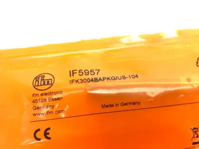 Ifm IF5957 Inductive Sensor Oil/Coolant Proof 4mm Range IFK3004BAPKG/US-104 - New