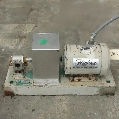 SPC6438  Pump 1" inlet Fischer positive displacement pump 1 hp, Stainless Steel