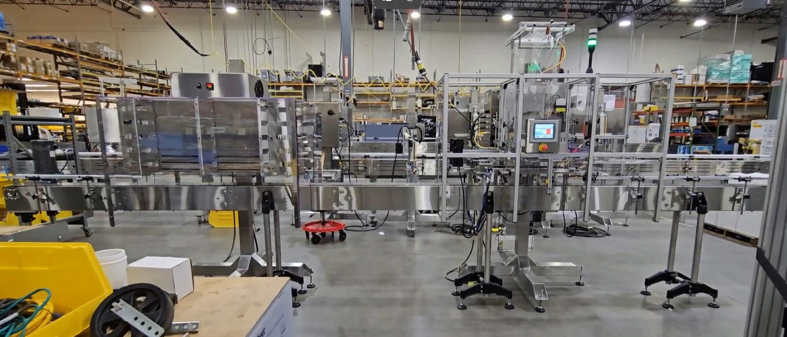 Used AXON, PROMACH EZ300 SHRINK SLEEVER WITH EZ-36-BR HEAT SHRINK TUNNEL Sleeve Wrappers Washington US | The Equipment Butler #1276970