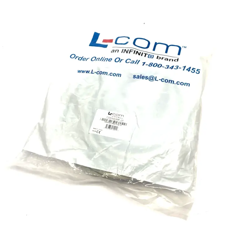 New | in-Stock L-Com Deluxe Molded D-Sub Cable, DB50 Male / Female, 25.0 ft Cable & Wire Michigan US | Maverick Industrial Sales #1393014