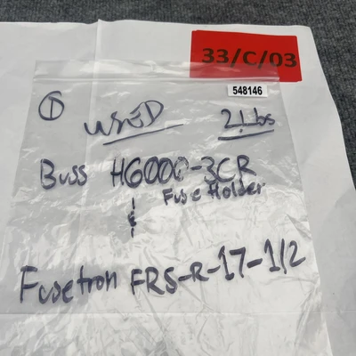 Used Bussmann H60030-3CR Misc Industrial Equipment California US | Davliegogo LLC #1730876