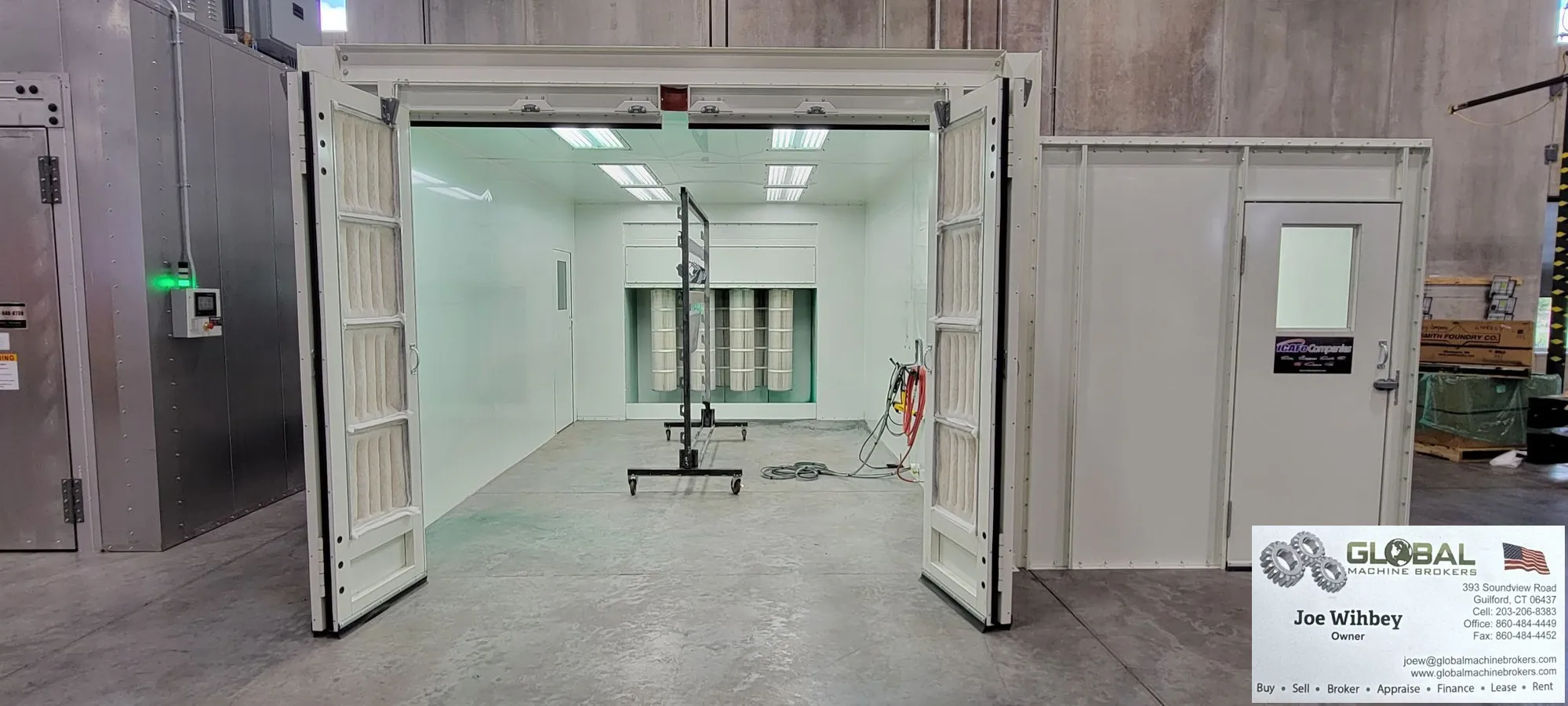 Global Finishing Solutions Powder Coat Booth With Recovery Filtration