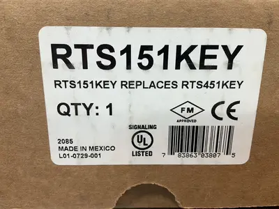 Used SYSTEM SENSOR RTS151KEY Relays & Switches Ohio US | HGR 24 #1478143