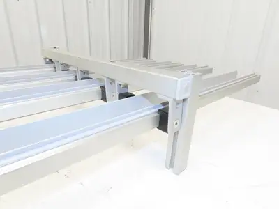 Dorner 2200 Series 18"W x 60"L Conveyor Bed Lane Guides Adj Small Parts Divider