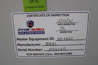 USED 2012 HAAS VF-8/40