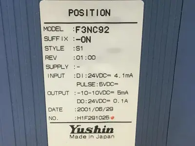 USED YUSHIN AMERICA F3NC92-ON