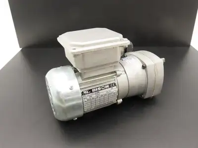 Bison 017-175-0025 Offset Parallel Gearmotor 0.08Hp 230VAC 25.2:1 Ratio 63rpm
