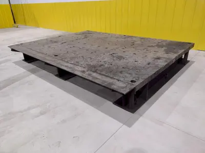 92" X 120" HEAVY DUTY STEEL SURFACE PLATE LAYOUT TABLE: STOCK #19730