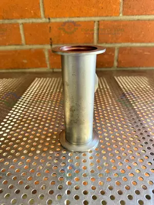 Used 3 WAY STAINLESS STEEL KF 50 NIPPLE VACUUM FITTING Valves/Fittings California US | Equipment Lab #1317011
