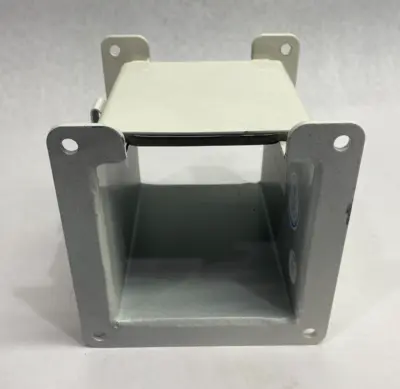 USED HOFFMAN NVENT LAY-IN WIREWAY SECTION STRAIGHT HINGED COVER PAINTED WHITE