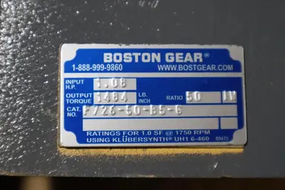 Boston Gear F726-50-B5-G Reducer NEW IN BOX STOCK G152