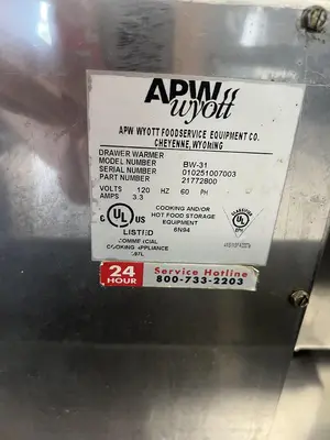 Used APW BW-31 Hot Food Warming, Holding, & Transport Cabinets Florida US | BAM Discount Restaurant Equipment #1518961