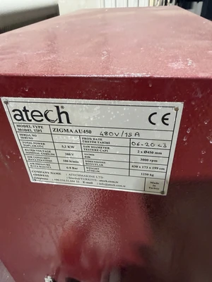 Atech Zigma AU450 Heavy Duty CNC Double Miter Saw Aluminum 480V