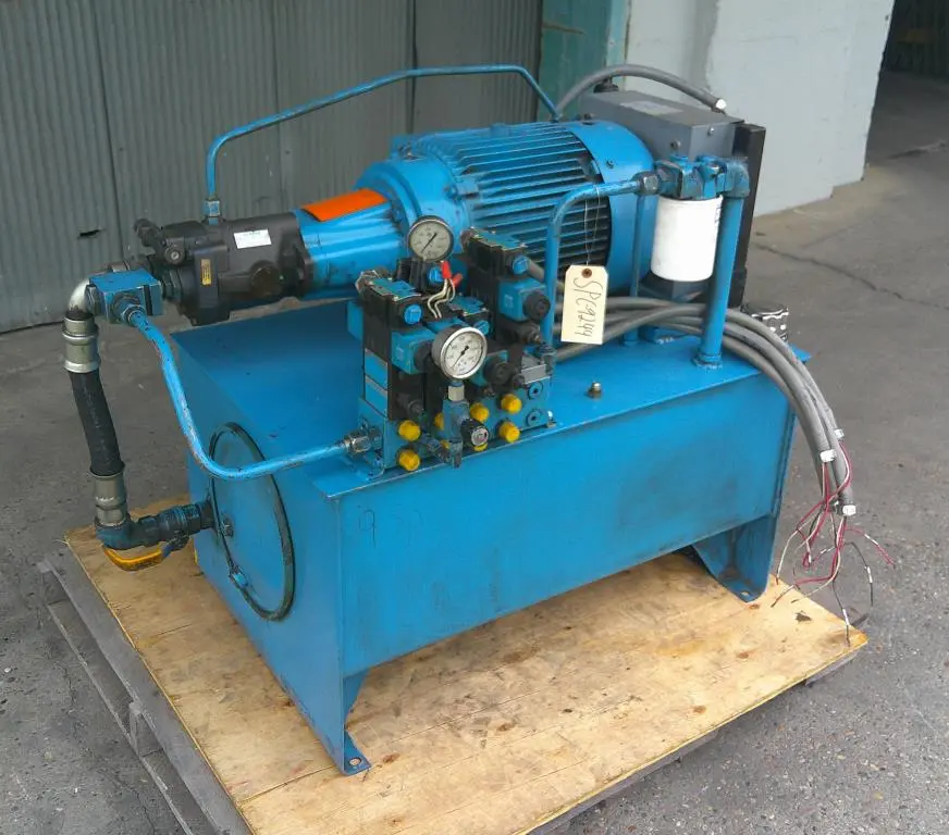 SPC9244  Pump 15 hp AirHydroPower hydraulic power unit, 45 gal reservoir tank