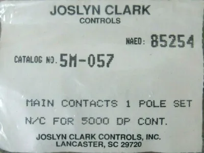 NEW LOT OF 3 JOSLYN CLARK 5M-057 CONTACT KITS 1 POLE 5M057