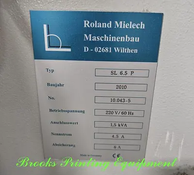 USED 2010 ROLAND MIELECH SL 6.5 P