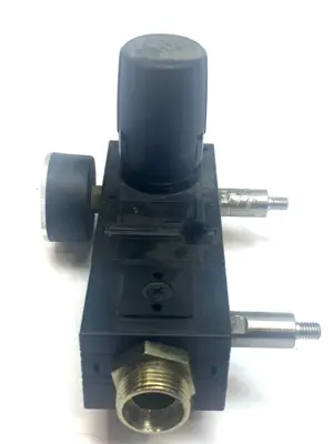 Used Knapp Air Pressure Regulator w/Gauge Modular Inline Port Fitting Air Pressure Regulators Michigan US | Maverick Industrial Sales #1394278