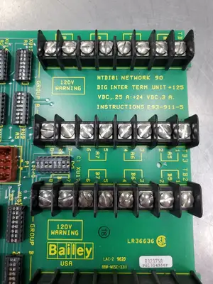 Used Bailey NTDI01 Network 90 DIG INTER Unit Card, R323758 PLC Input & Output South Carolina US | Palmetto Automation #1158922