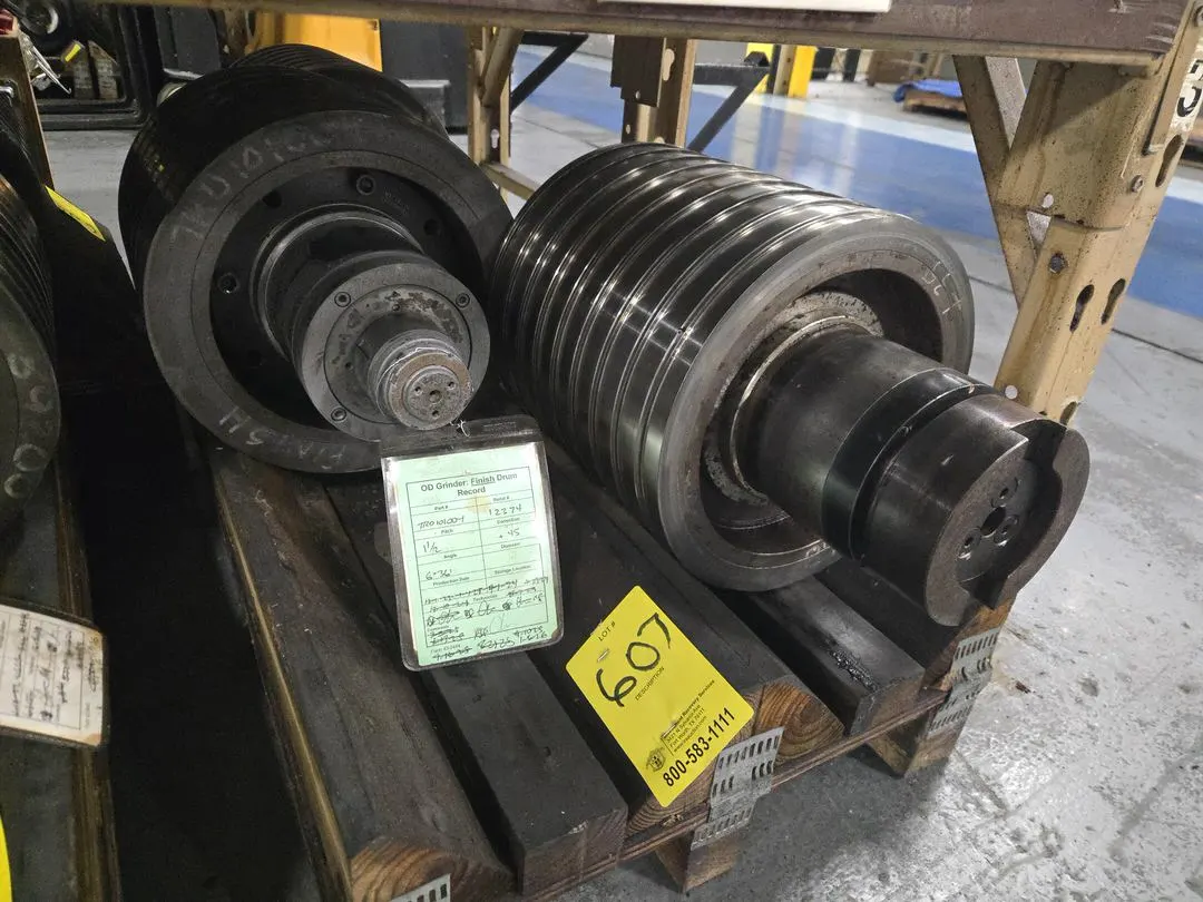 (2) OD Grind Drum Spindle