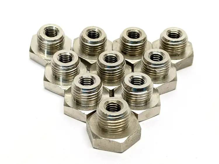 Used UNBRANDED 9/16” HEX WIDTH, 7/16” OAL LOT OF 10 Valves/Fittings | Maverick Industrial Sales #1118558