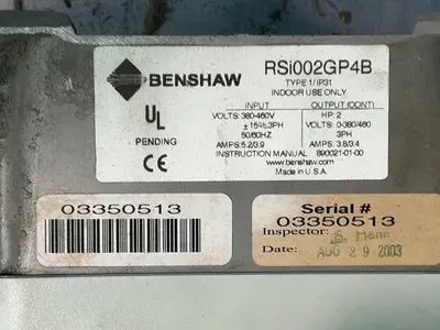 Used BENSHAW RSI002GP4B Variable Speed Drives Ohio US | HGR 24 #1406039
