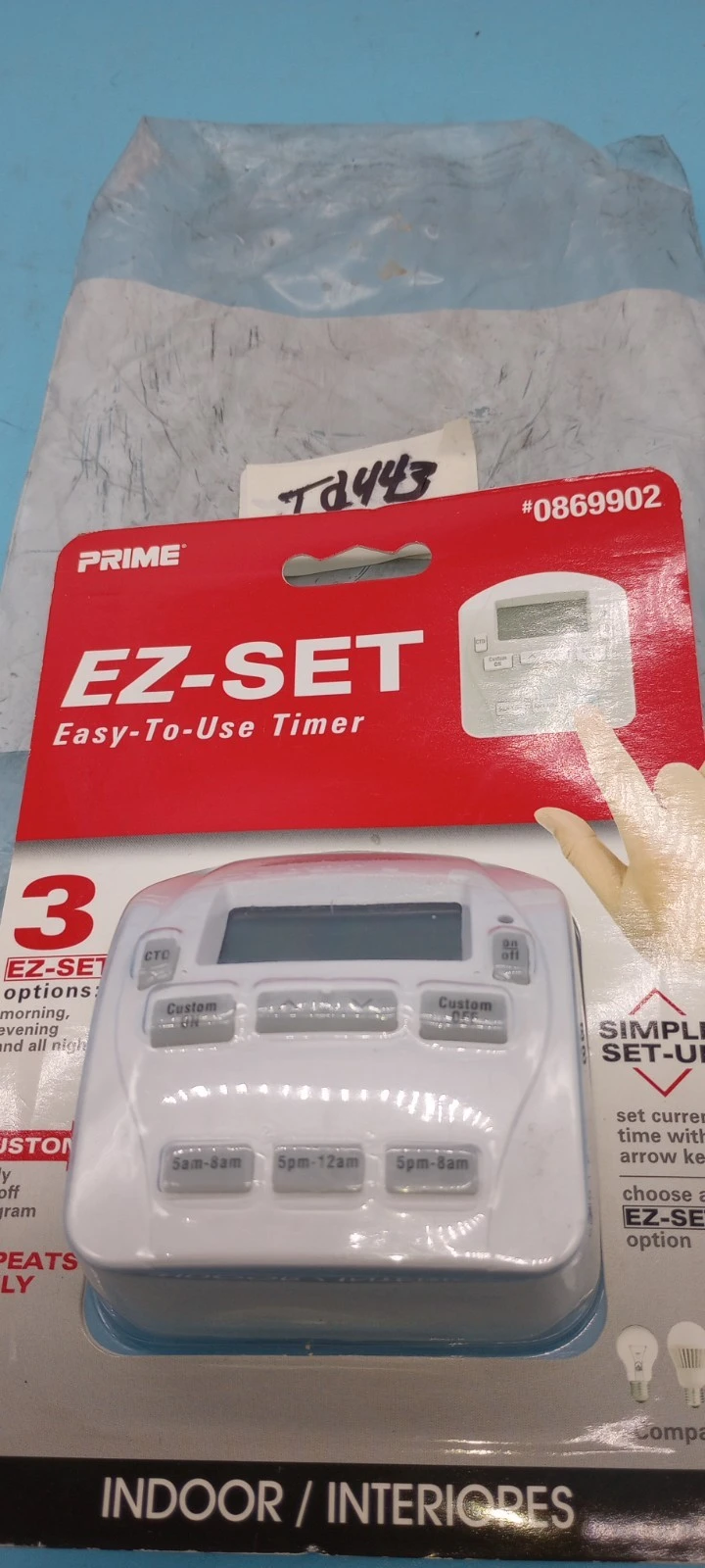 NEW Prime 1-Outlet Digital Countdown Lighting Timer 0869902