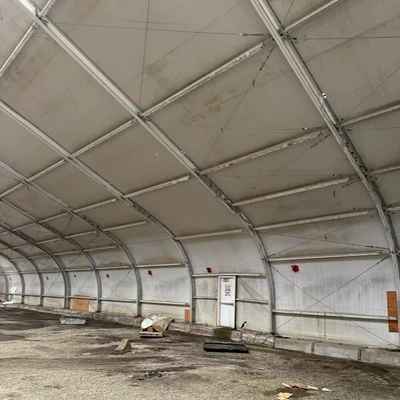 Sprung 85ft Wide x 165ft Long Canvas Building