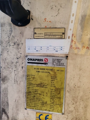 ONAPRES Hydraulic Press, in good used condition, POA