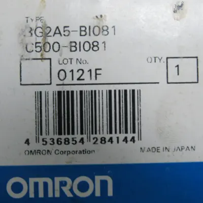 NEW OMRON C500-BI08I I/O BASE BG2A5-BI081 C500BI08I